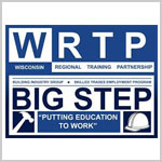 Logo for WRTP, Wisconsin Regional Training Partnership / Big Step