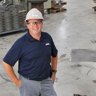 Tim Hagen, project manager for the electrical work done at Metalspun.