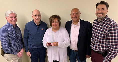 Hiram Power LLC accepts Lemberg's 2021 Vendor of the Year Award