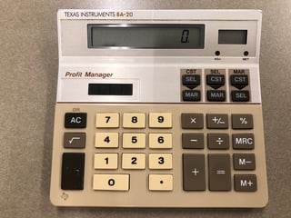 TiBA20 calculator, Kyle's trusty sidekick