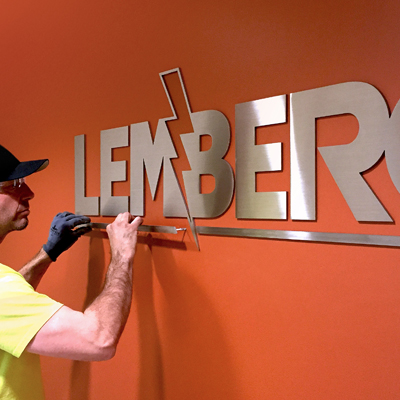 Lemberg-Flat Cut Lettering