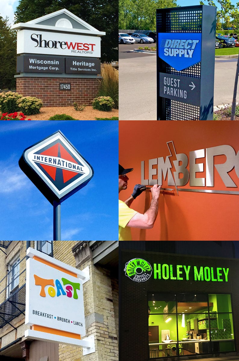 types of signage types of signage